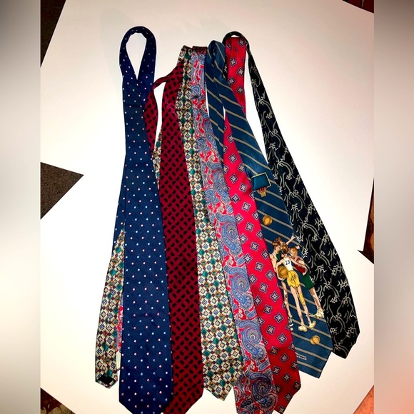 Authentic Hermes Neck Tie. Plus 8 other Ties. - Picture 6 of 16